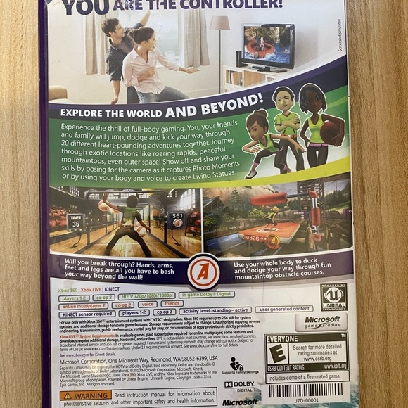 Kinect Adventures Xbox 360 2010 Video Game Disc Manual - Picture 2 of 4